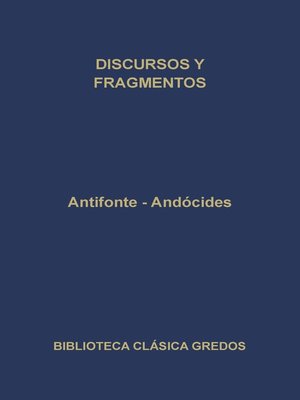 cover image of Discursos y fragmentos